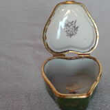Jewelry box Heart Porcelain of Limoges J. Valade