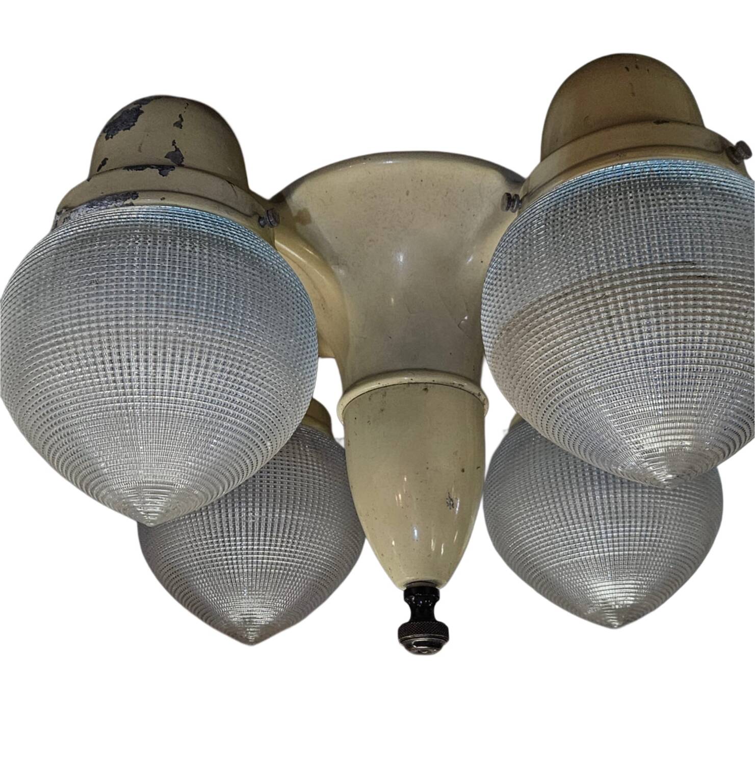 Art Deco Holophane Dentist Surgeon Chandelier 1920