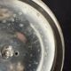Sugar bowl/Candy bowl – Engraved crystal and silver metal