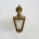 Bronze lantern wall sconce with 4 sides engraved glass