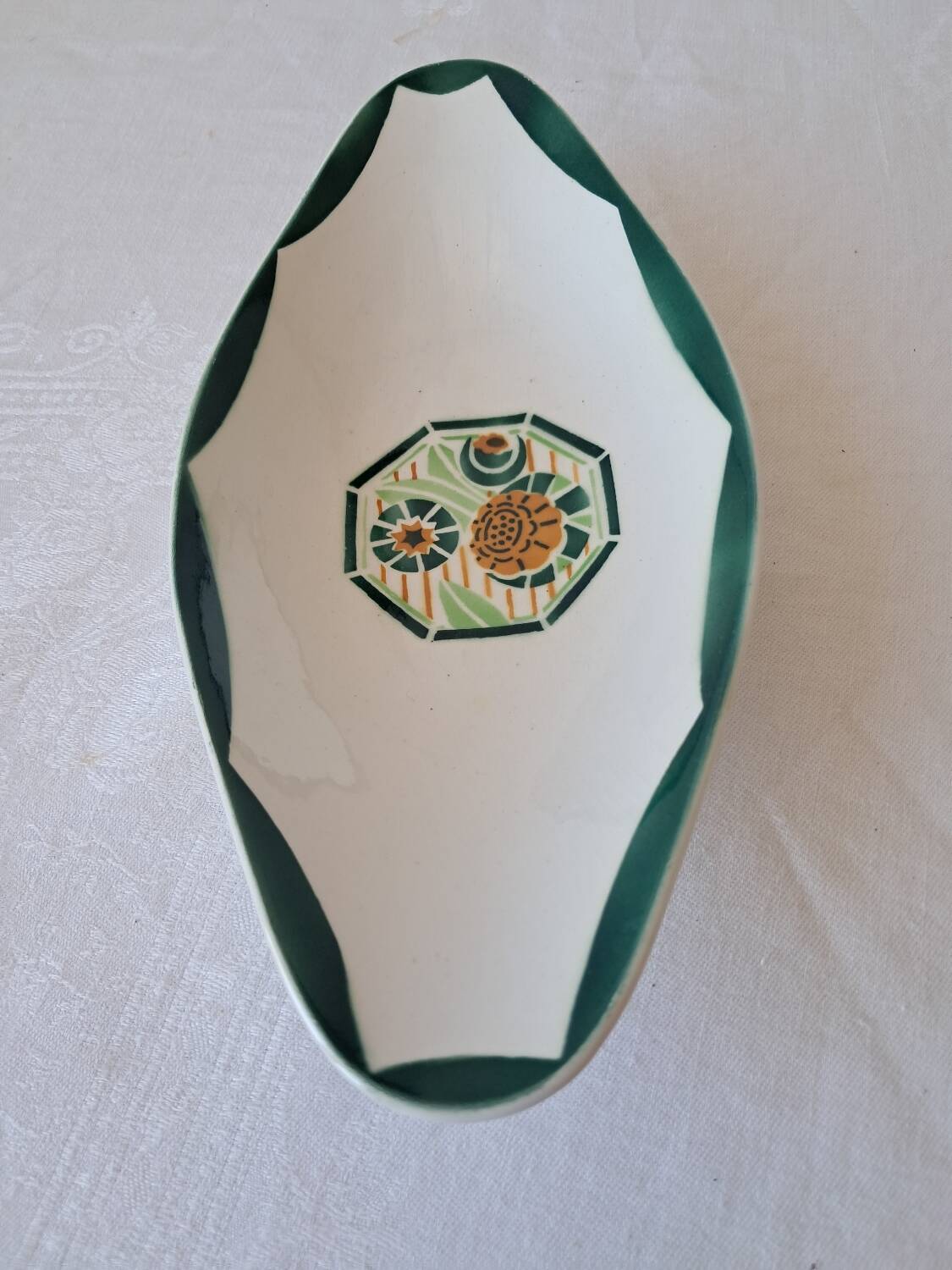 Digoin Sarreguemines Oxford model ironstone dish