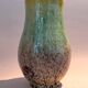 Multicoloured ceramic vase by Accolay, signed 1950/1960.