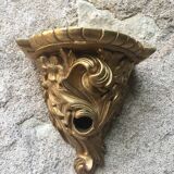 Gold wall lamp console
