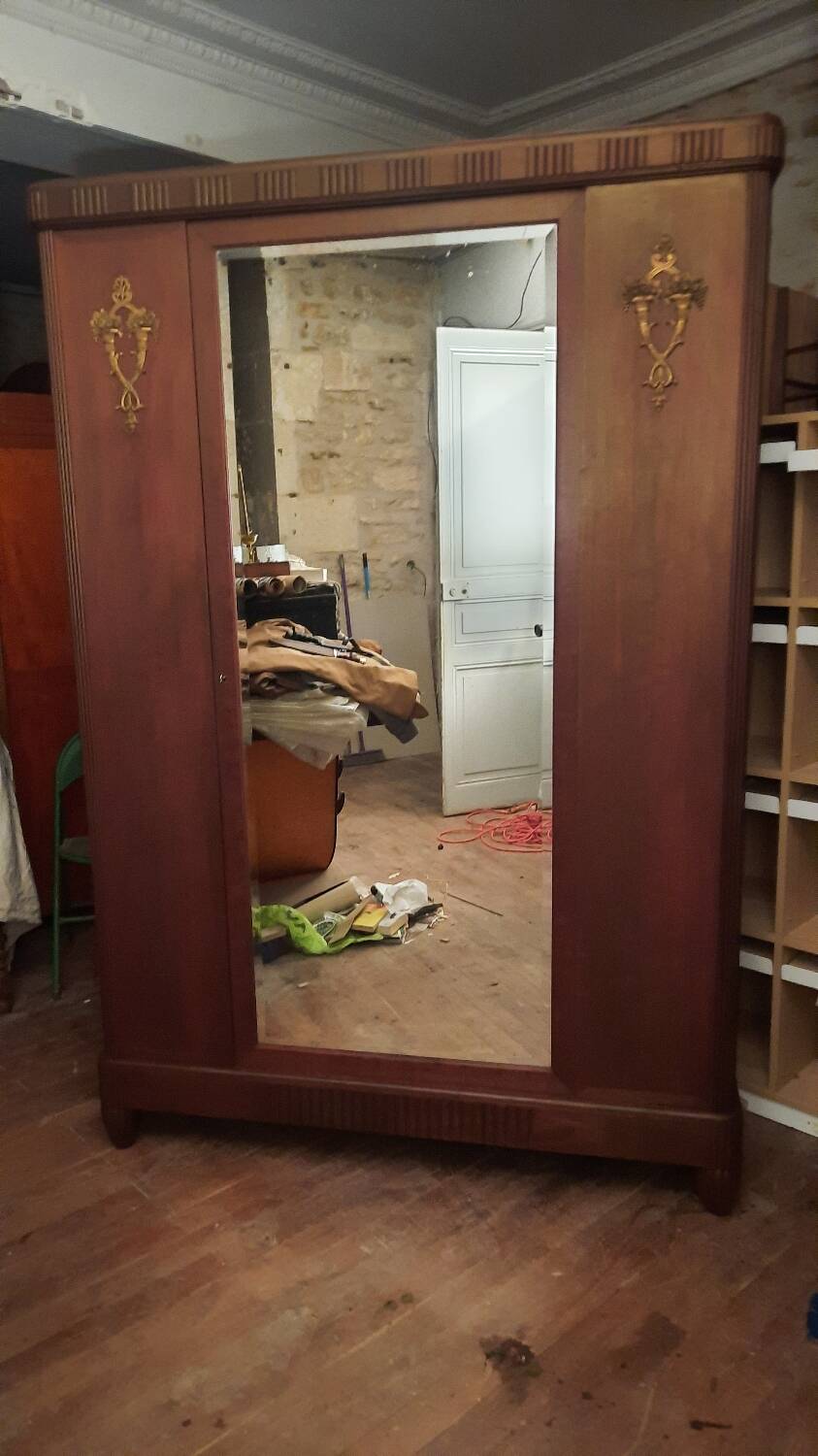 Old art deco style wardrobe