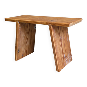 Banc, tabouret d'atelier - ancien bois