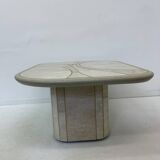 Table basse en travertin design milieu du siècle, années 1970