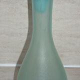 Transparent blue decanter with bubbles