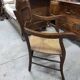 Old 19th century walnut straw armchair n° 2