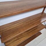 Teak shelving system, marked made in Denmark, 1960.