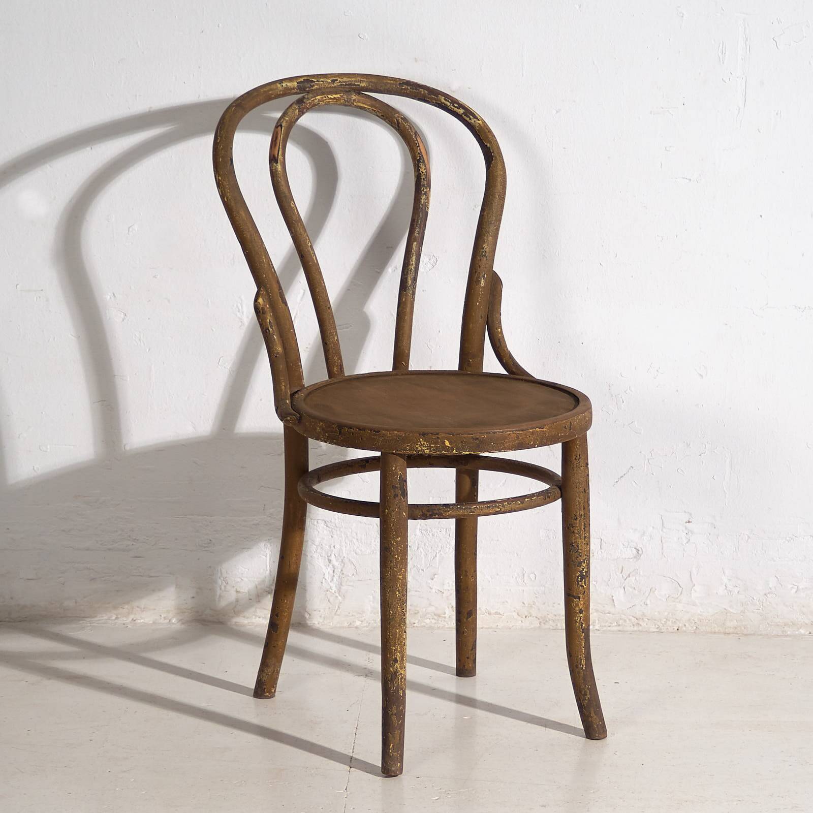 Antique Viennese-style cafe chair (circa 1920)