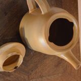 Sarreguemines "Fermette" teapot and milk jug in a set