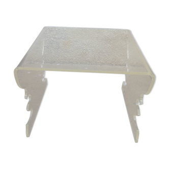 Vintage plexiglass coffee table