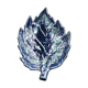 Plat feuille céramique bleue Vallauris