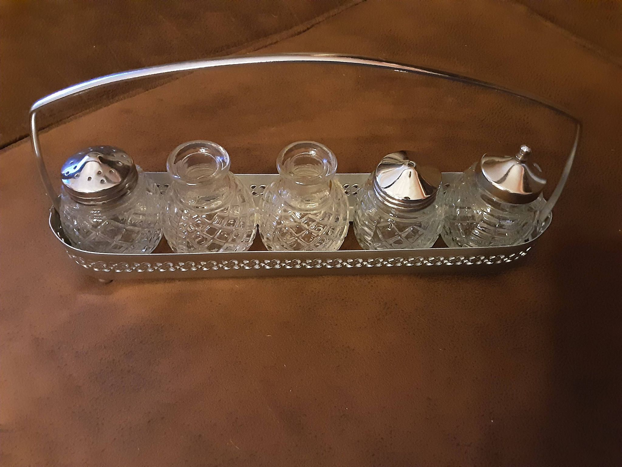 Vintage condiment set