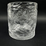 Crystal vase by Bjorn Wiinblad for Rosenthal, limited edition numbered 63/100