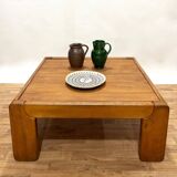 Table basse en bois massif Maison Regain