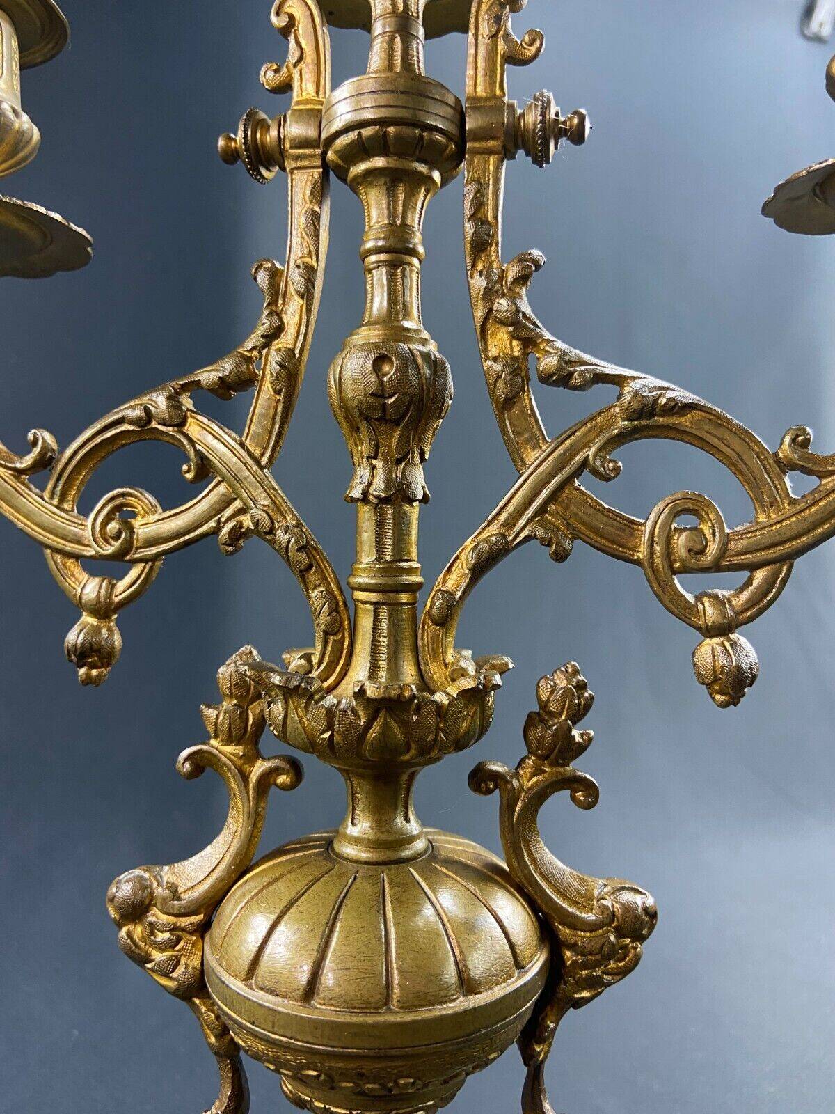 19th century bronze candlestick in Louis XIV style