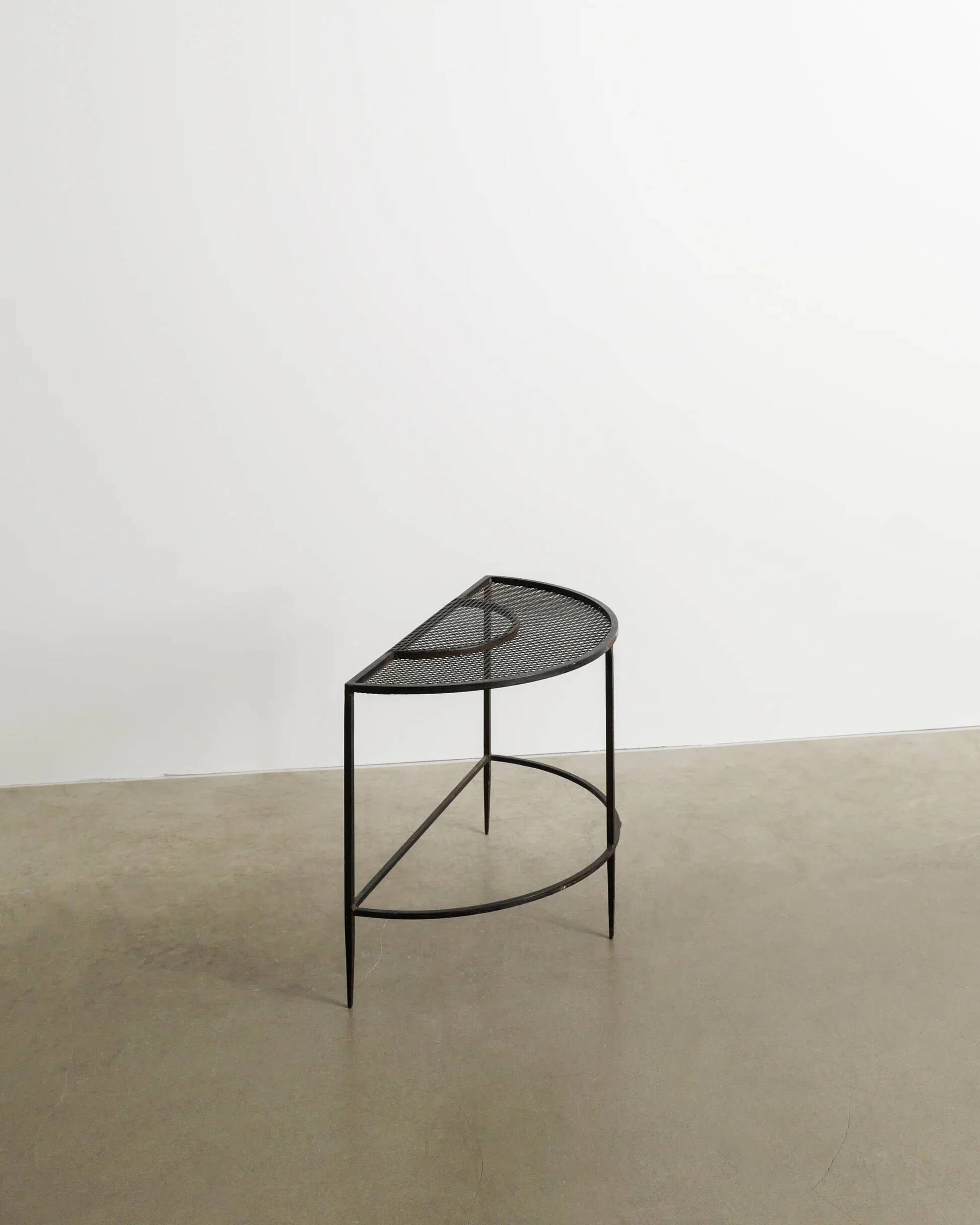 Decorative French Mid Century Side Console Table by Mathieu Matégot, 1950s