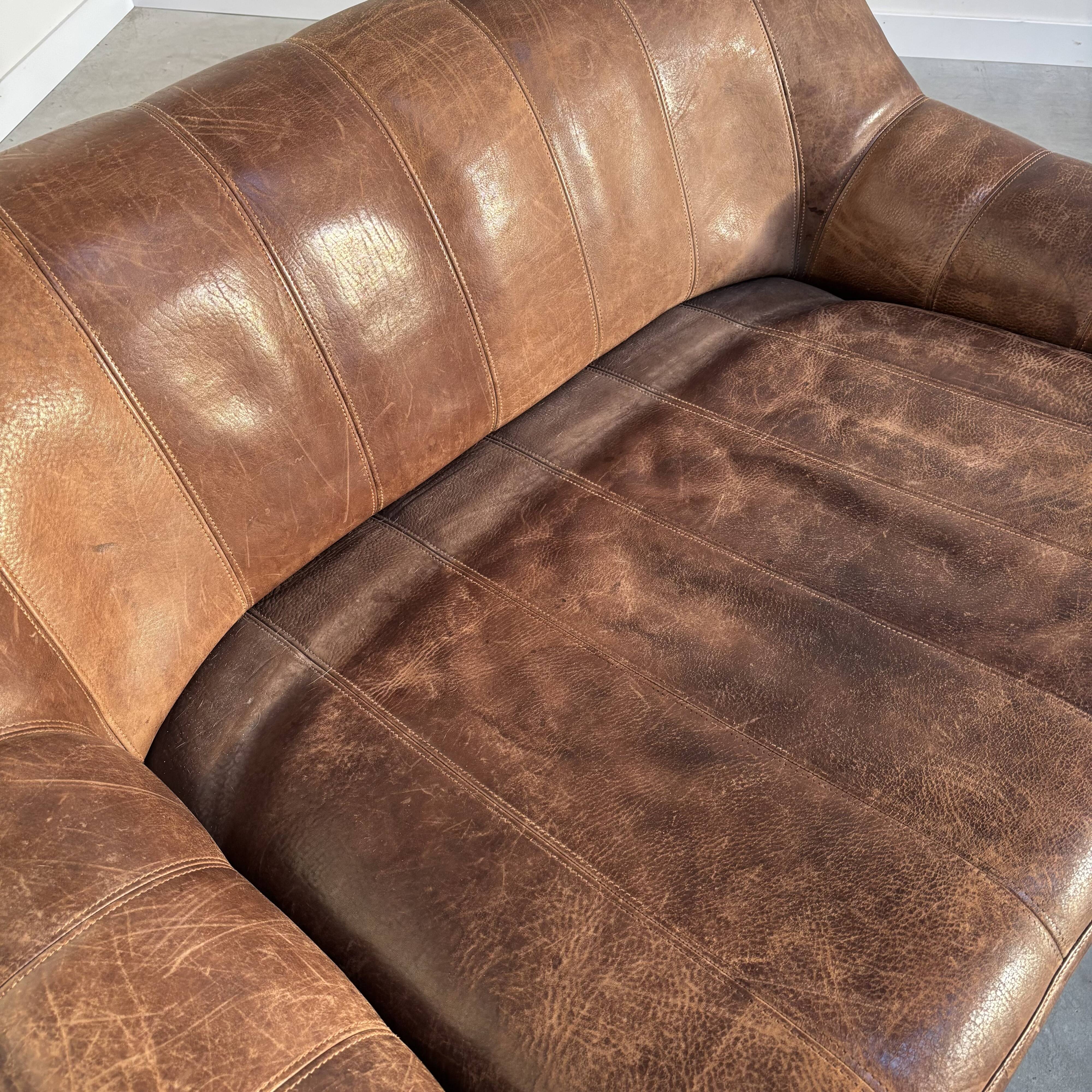 De Sede DS44 two seat sofa, 1970s