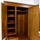 Large Art Nouveau cabinet in marquetry oak 1918-1930