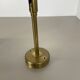 Set of two large minimalist Brass "tube" Wall Light Sconces, Italy 1970s