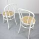 Chaises No. 18 Blanches par Michael Thonet, Set de 4