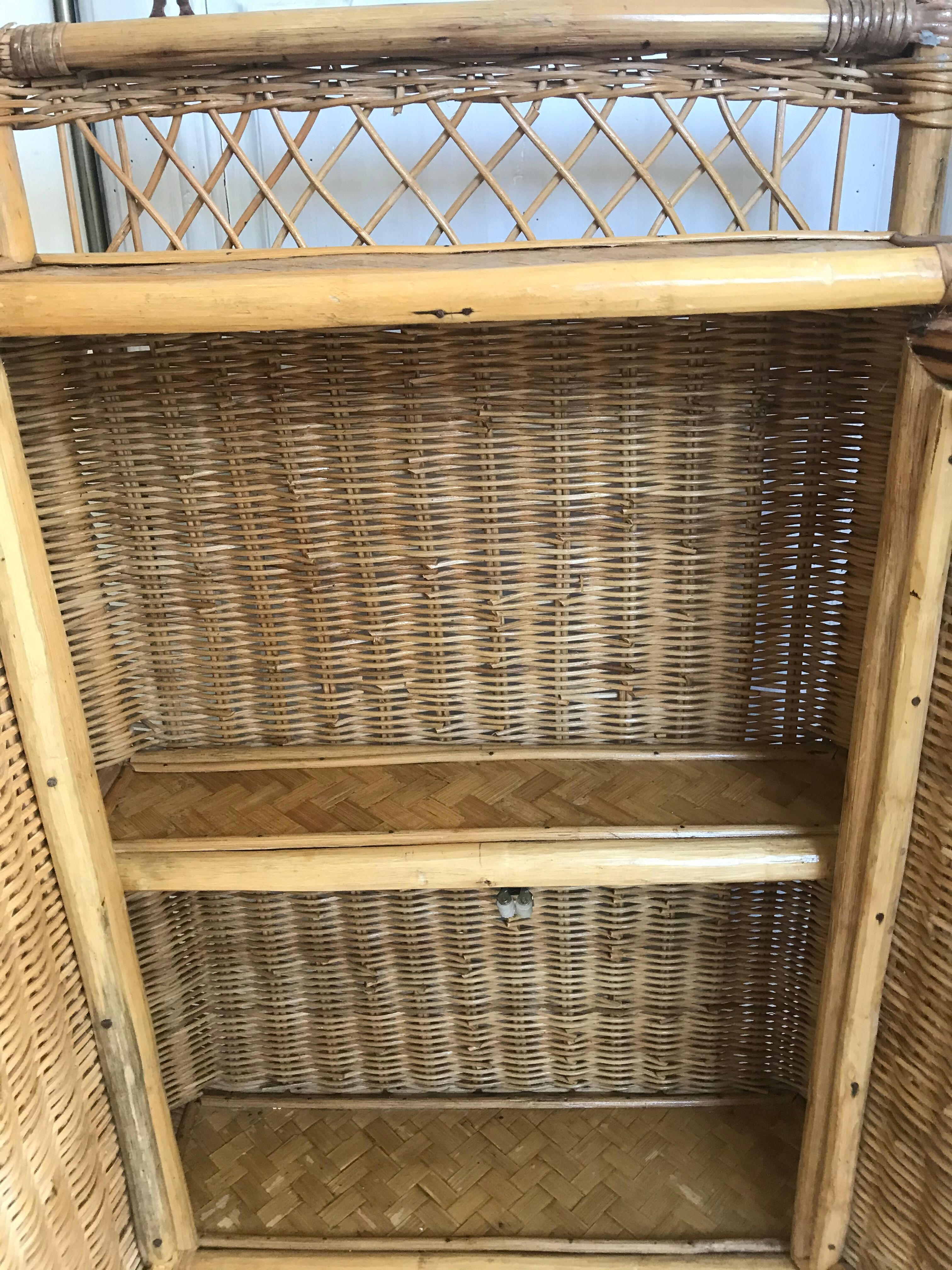 Rattan wall cabinet 82X48