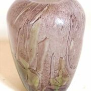 Vase signed La Rochère crystal Height 25.8 cm