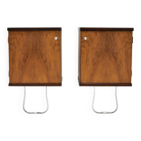 1930s Pair of Art Deco Bedside Tables, Czechoslovakia