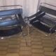 Pair of leather armchairs Breuer model B3