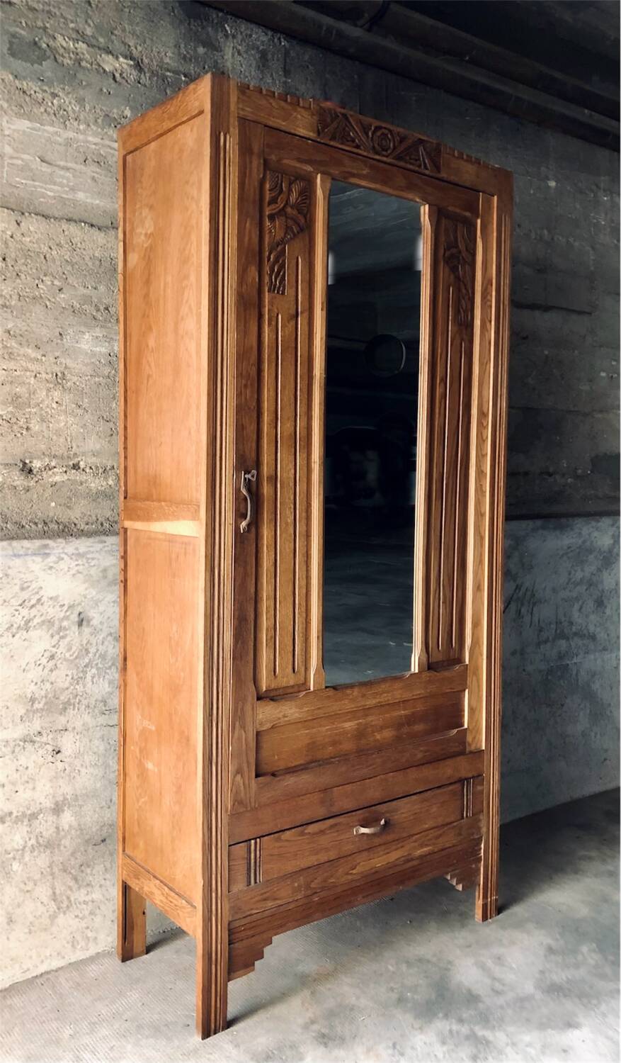 Antique Art Deco wardrobe / 1930