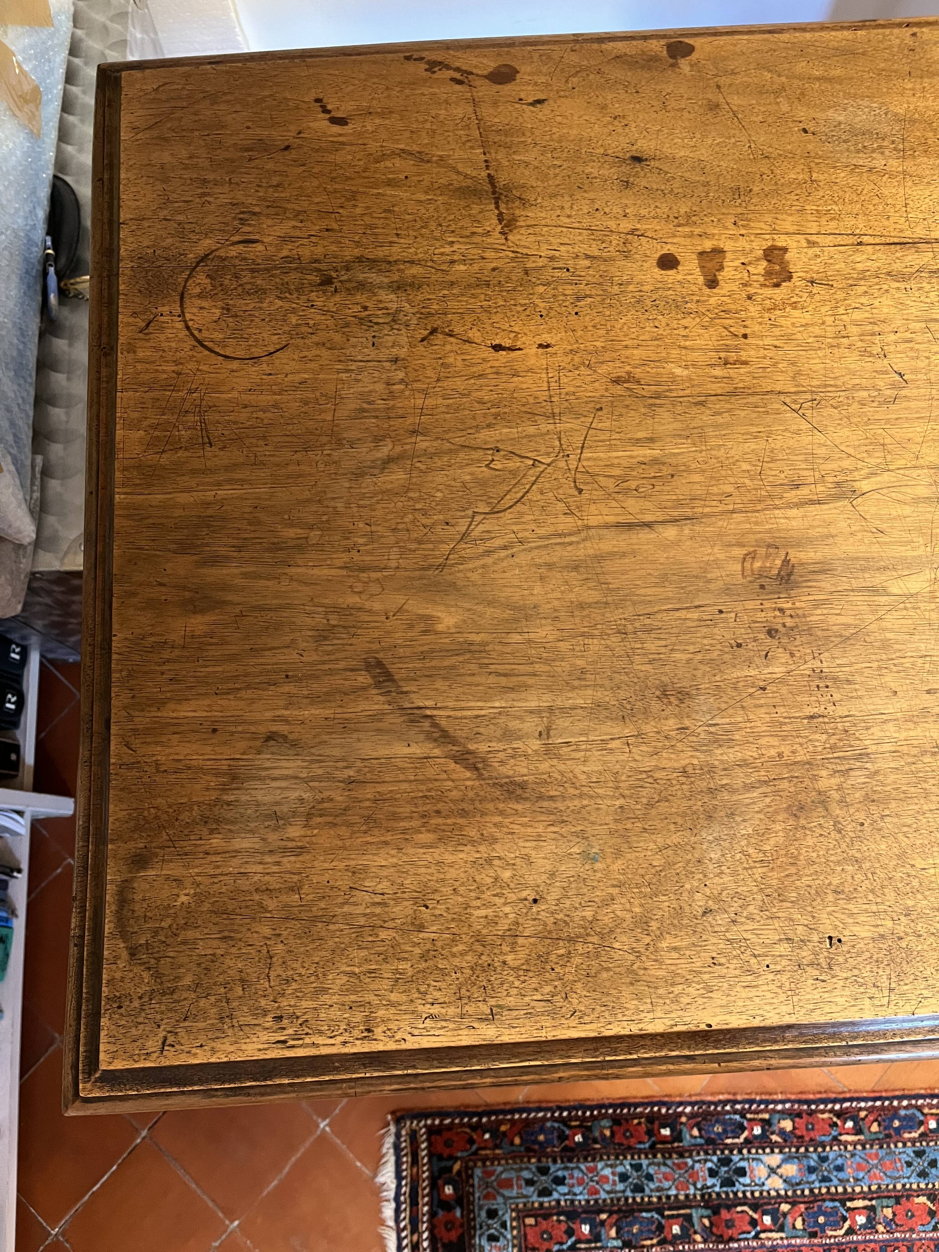 Louis XIII style walnut desk