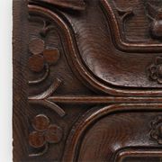 Panneau sculpté gothique en chêne, Belgique, XVIe siècle