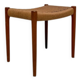 1960s vintage Danish Model 80A teak stool by Niels Otto Møller