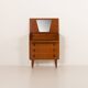 Danish mid century teak chest of drawers with hidden vanity, 1960s