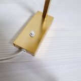 Mid-Century Modern Set of 3 Brass Wall Sconces by Sundstedt Sweden