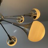 Vintage trumpet chandelier from the 70s