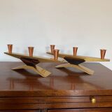 Pair of candlesticks, Denmark, 1960s