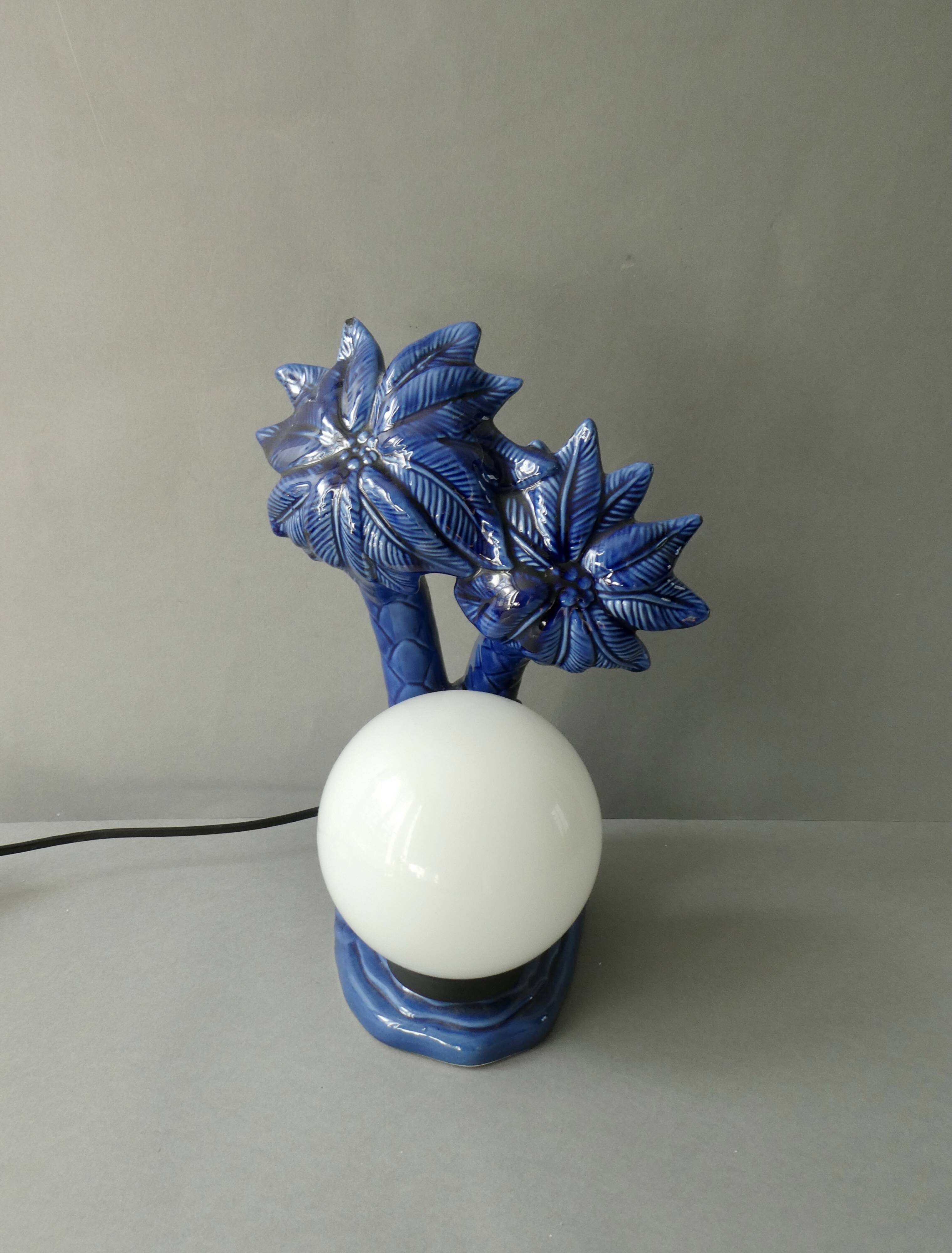 Lampe palmier maison Mathias série Los Angeles, années 80