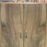 English Art Deco walnut penderie