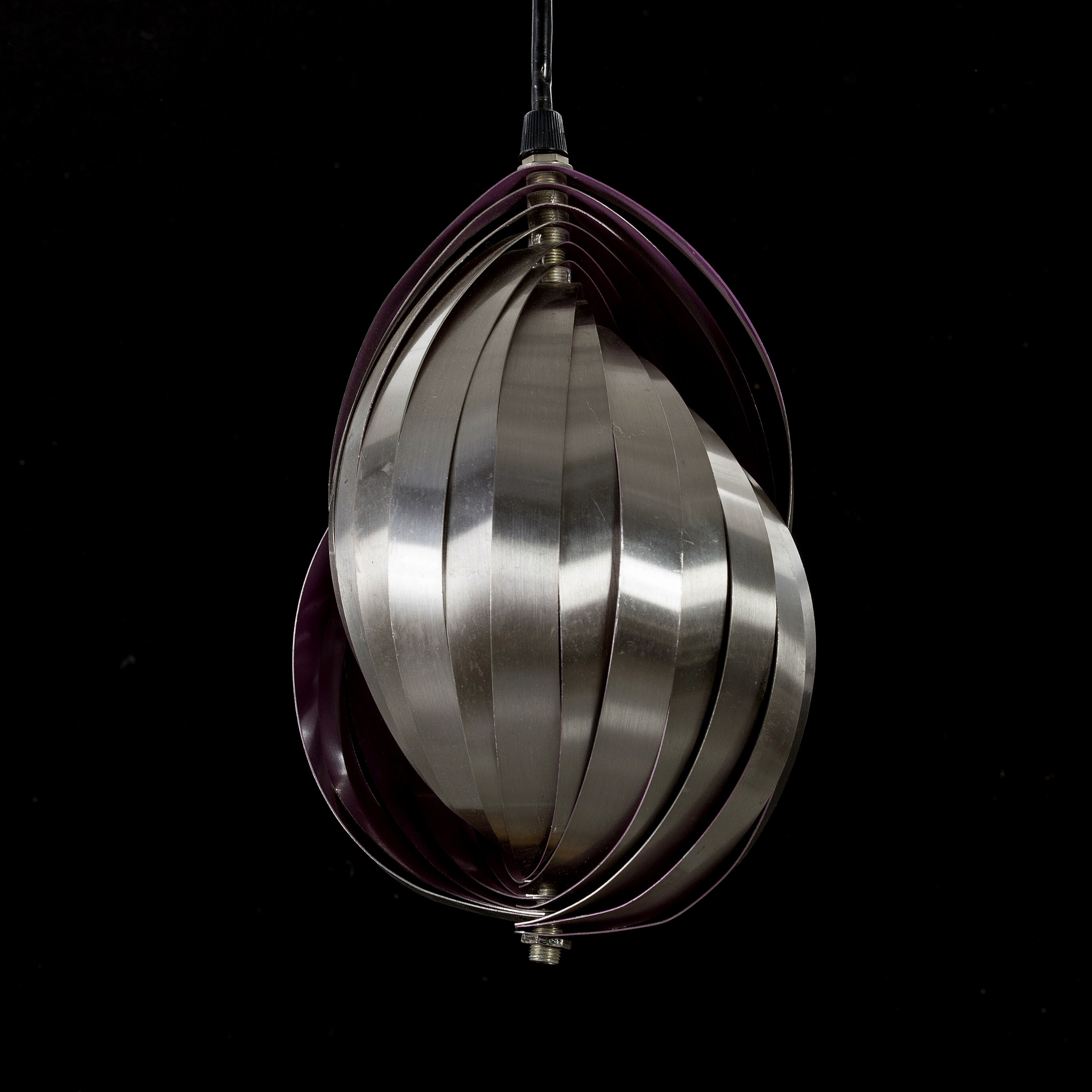 Spiral conche pendant lamp by Henri Mathieu