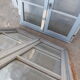 L 106 x H 138 cm old wooden window