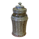 Pot couvert en grès vernissé