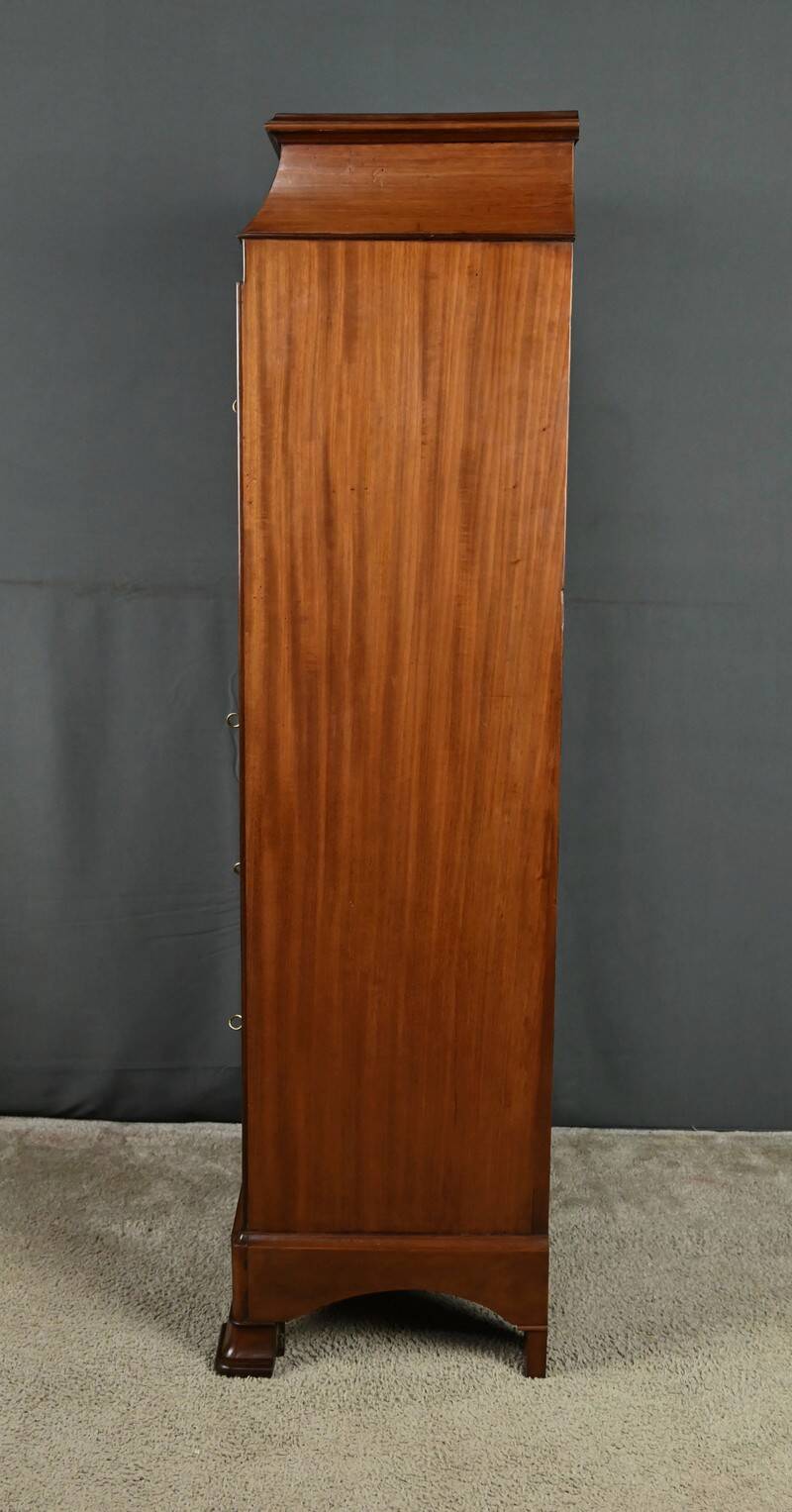 Small Secretary/Chiffonier in Mahogany Burl and Lemonwood – 1900