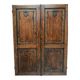 Double cupboard doors in carved oak, 20th century