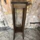 Vintage Wooden High Bolster Side Table #A605