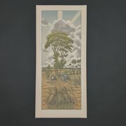 Lithograph by Henri Rivière The Fairy Tale of the Hours - The Rising Storm