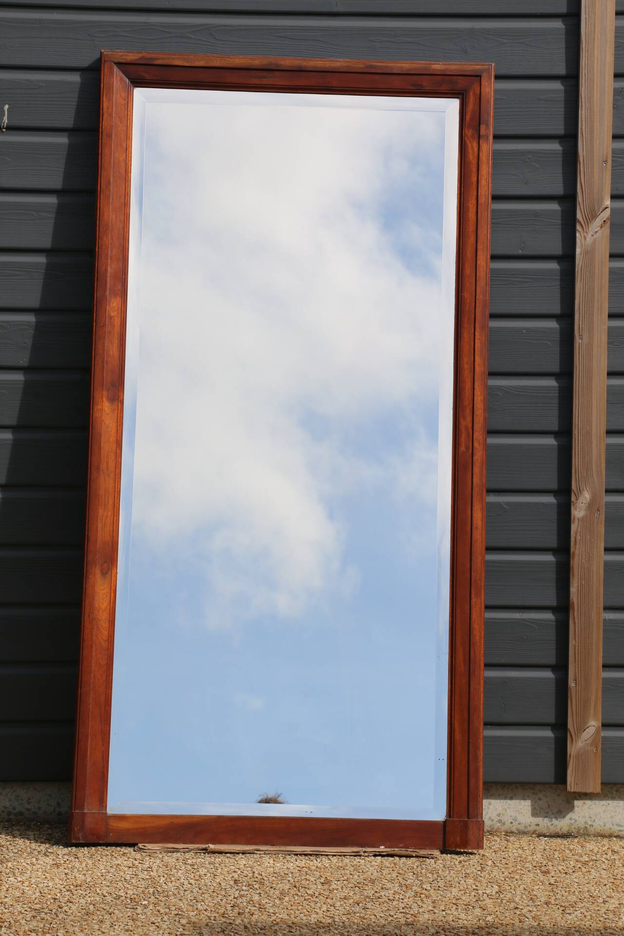 XXL wooden mirror 1615mm