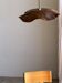 Large wavy flat leaf suspension in smooth teak D:50