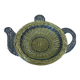Rattan basket in the shape of a teapot.